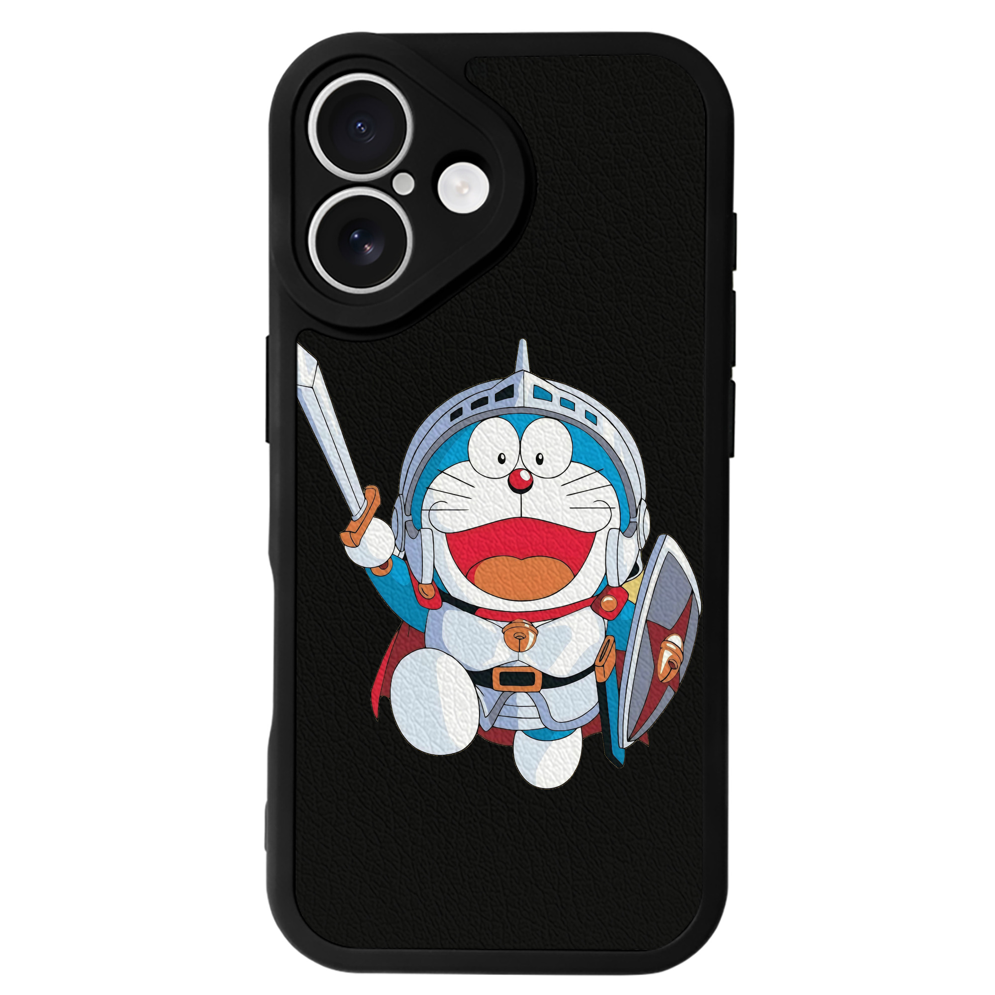 （画像用） ドラえもん Doraemon 【iPhone 16シリーズ対応】シリコンスマホケース（レザー調） 材質：シリコン